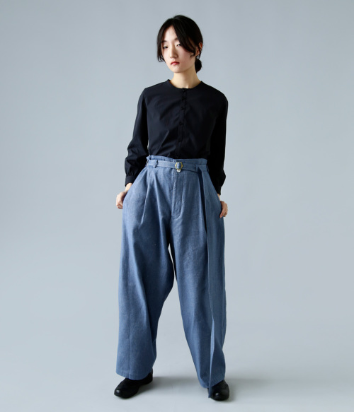 susuri ススリ リネン コットン タピール パンツ 24-502 | iroma susuri ススリ リネン コットン タピール パンツ 24-502 | iroma