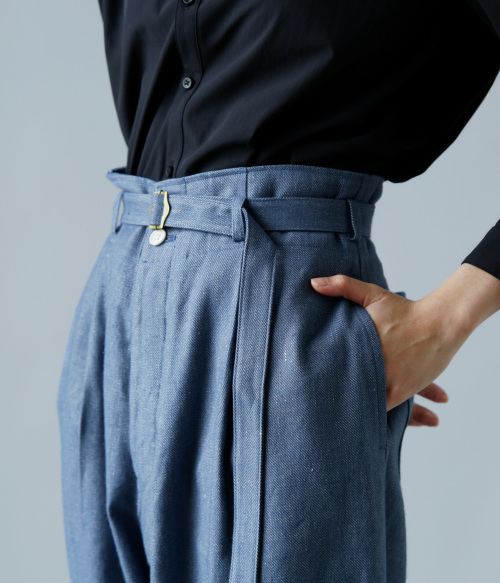susuri ススリ リネン コットン タピール パンツ 24-502 | iroma susuri ススリ リネン コットン タピール パンツ 24-502 | iroma