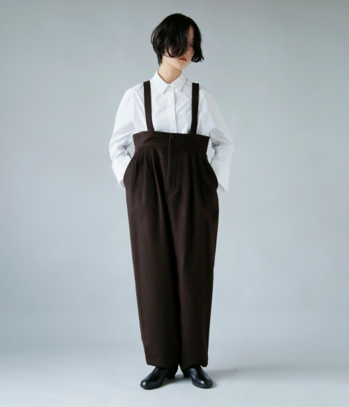 susuri ススリ ウール カシミヤ ムース パンツ 24-557 | iroma..aranciato
