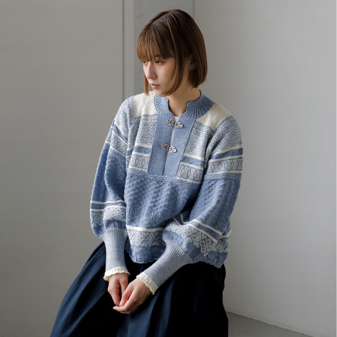 ASEEDONCLOUD アシードンクラウド フォギー ノルディック ニット