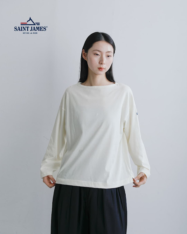 L.G.B長袖薄手 SAINT JAMES セントジェームス モーレルーズ 薄手 長袖 ボーダー T