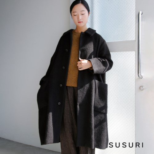 susuri ススリ アルパカ ウール ローグコート 25-150 | iroma..aranciato