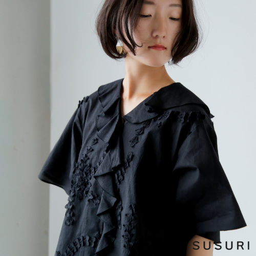 susuri ススリ コットン シンク ブラウス 25-407 | iroma..aranciato