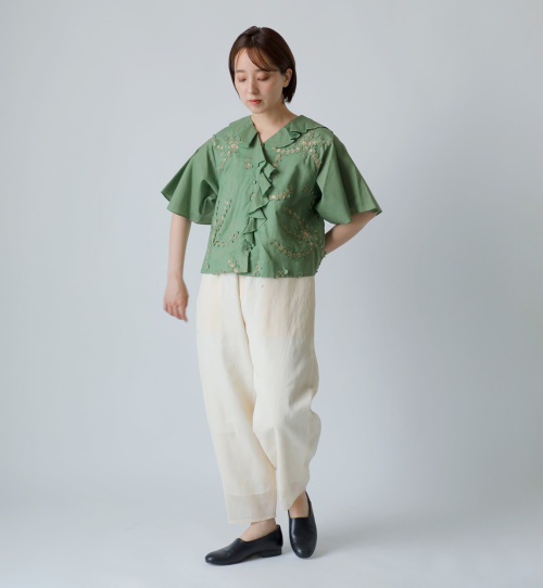 susuri ススリ コットン シンク ブラウス 25-407 | iroma..aranciato
