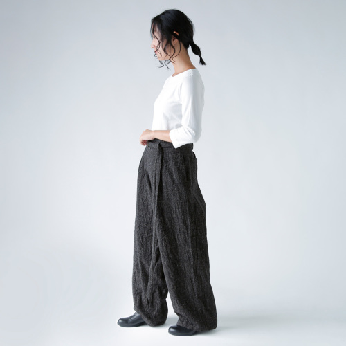【メンズ】SUSURI ススリ タピールパンツ Tweed Check SUSURI ススリ 「フルッターパンツ 23-507」 - WEEKENDER SHOP ANDEL