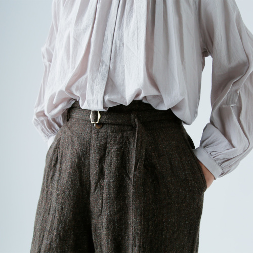 【メンズ】SUSURI ススリ タピールパンツ Tweed Check susuri ススリ ウール タピール パンツ 25-554 2025aw新作