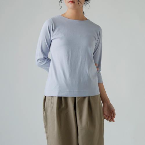 KINOTTO(キノット)コットン 7分袖 ボートネック Tシャツ 2251c-001