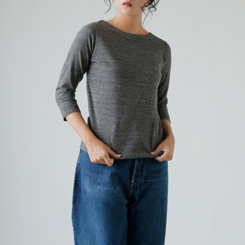 KINOTTO(キノット)コットン 7分袖 ボートネック Tシャツ 2251c-001