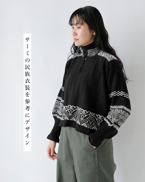 ASEEDONCLOUD アシードンクラウド セイヤコウ ジャガード ブラウス