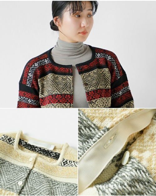 ASEEDONCLOUD アシードンクラウド セイヤコウ ジャガード カーディガン