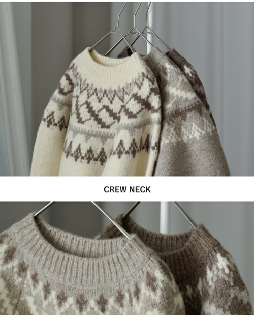 30%OFF】 UNDYED アンダイド ペルーハイランドウール クルーネック