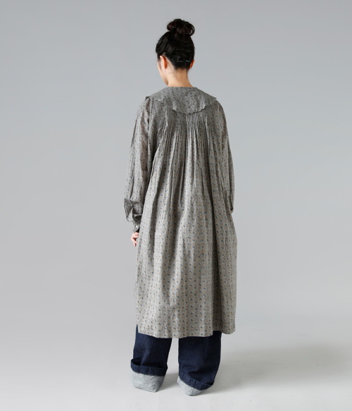 【未使用品】TOWAVASE トワヴァーズ　filleフィーユドレス TOWAVASE トワヴァーズ カディコットン ブロックプリント フィーユ