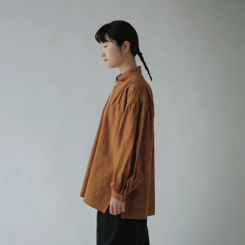 susuri ススリ リネンコットン バード シャツ 26-302 | iroma..aranciato