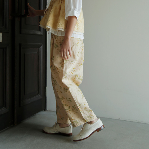 susuri ススリ コットンリネン ミュー パンツ 26-504 | iroma..aranciato