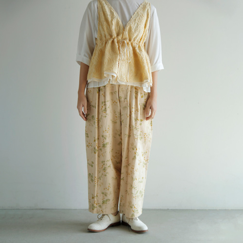 susuri ススリ コットンリネン ミュー パンツ 26-504 | iroma..aranciato