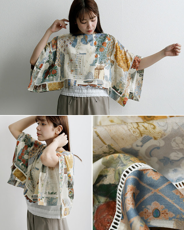 アシードンクラウド jiyusou classic blouse 23SS 30%OFF】 ASEEDONCLOUD アシードンクラウド フロシキ ブラウス