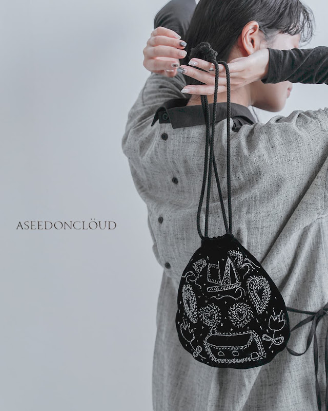 2026aw新作]ASEEDONCLOUD アシードンクラウド ハンド刺繍バッグ