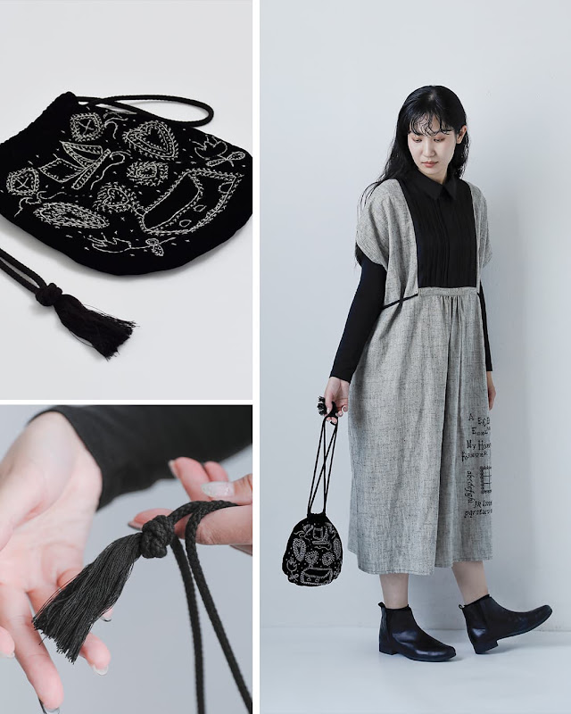 2026aw新作]ASEEDONCLOUD アシードンクラウド ハンド刺繍バッグ