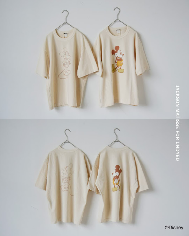 UNDYED アンダイド オーガニックコットン 半袖 プリントTシャツ
