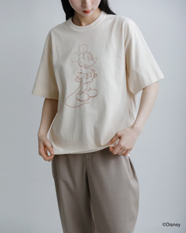 UNDYED アンダイド オーガニックコットン 半袖 プリントTシャツ
