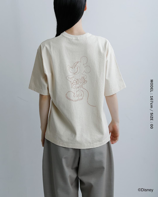 UNDYED アンダイド オーガニックコットン 半袖 プリントTシャツ