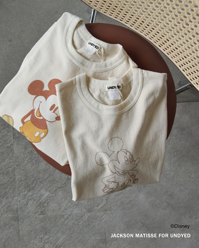 UNDYED アンダイド オーガニックコットン 半袖 プリントTシャツ