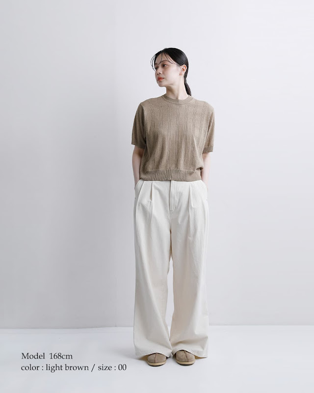 UNDYED アンダイド カラードオーガニックコットン アイレット