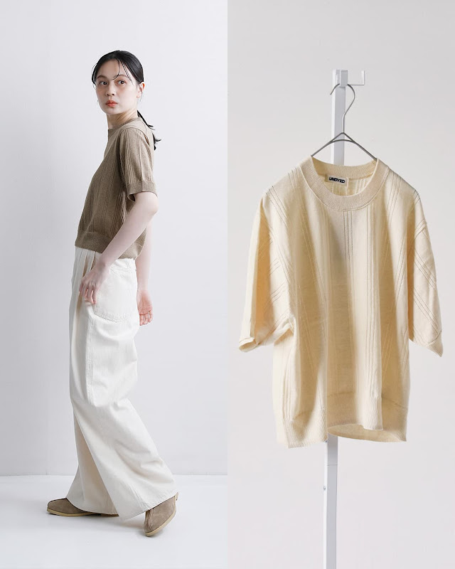 UNDYED アンダイド カラードオーガニックコットン アイレット