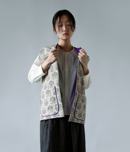 TOWAVASE トワヴァーズ リネン 花柄 ジョゼット ベスト “Josette” 27