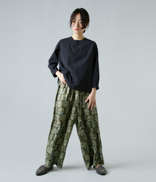 TOWAVASE トワヴァーズ シルク 花柄 シャルロット パンツ “Charlotte” 27-0014s | iroma..aranciato