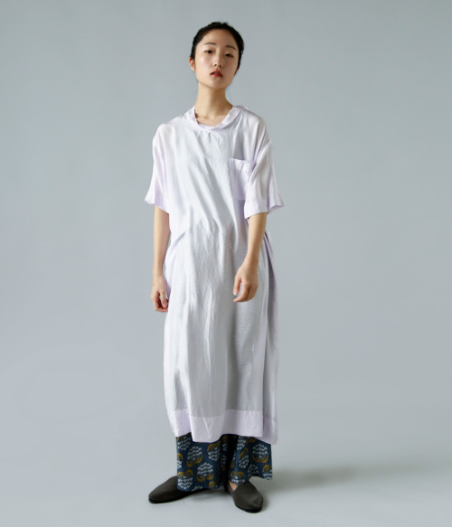 TOWAVASE トワヴァーズ シルク スプレス ロング Tシャツ “Souplesse” 27-0018s | iroma..aranciato