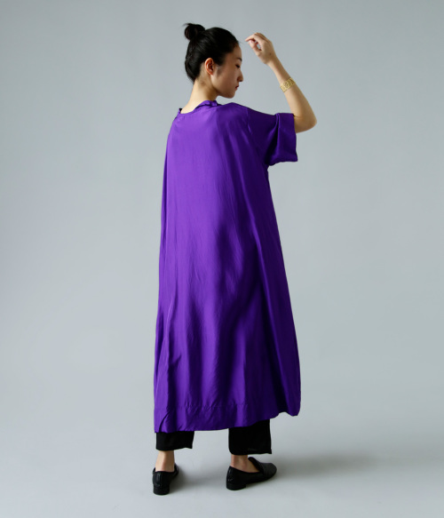 TOWAVASE トワヴァーズ シルク スプレス ロング Tシャツ “Souplesse