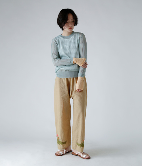 TOWAVASE トワヴァーズ コットン ラミー テーパード パンツ “Francette