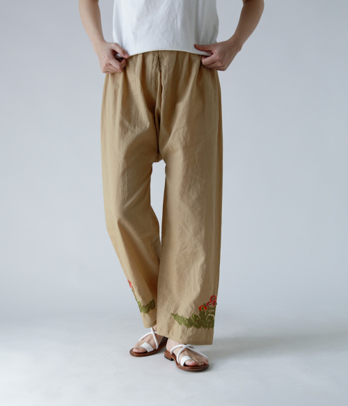 TOWAVASE トワヴァーズ コットン ラミー テーパード パンツ “Francette