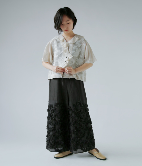 TOWAVASE トワヴァーズ コットン インド染 パンツ “Anne” 29-0043s