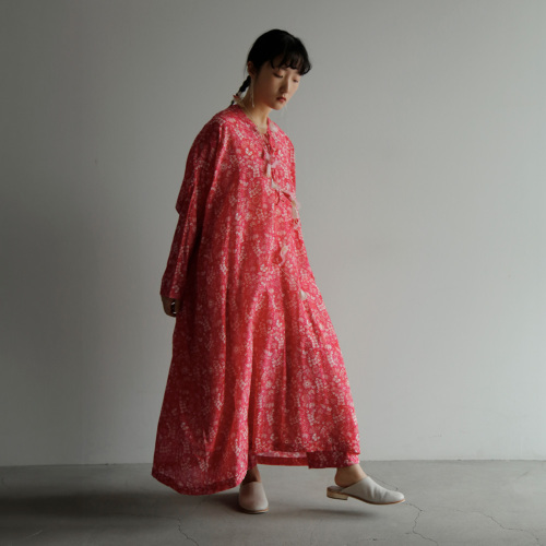 TOWAVASE トワヴァーズ コットンシルク ネックレス付き ドレス