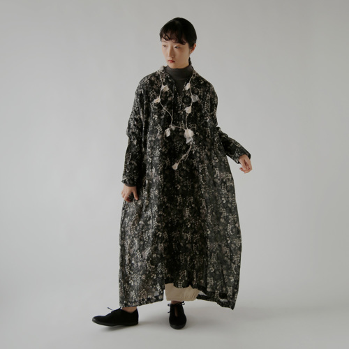 TOWAVASE トワヴァーズ コットンシルク ネックレス付き ドレス