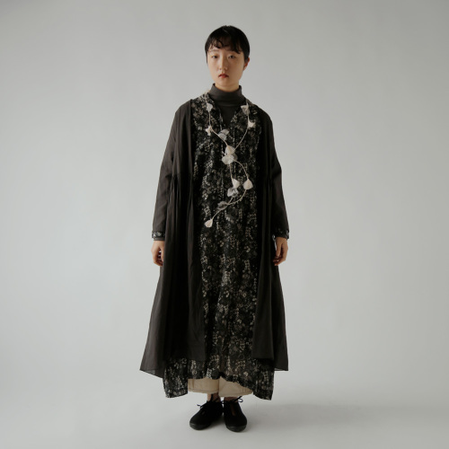 TOWAVASE トワヴァーズ コットンシルク ネックレス付き ドレス