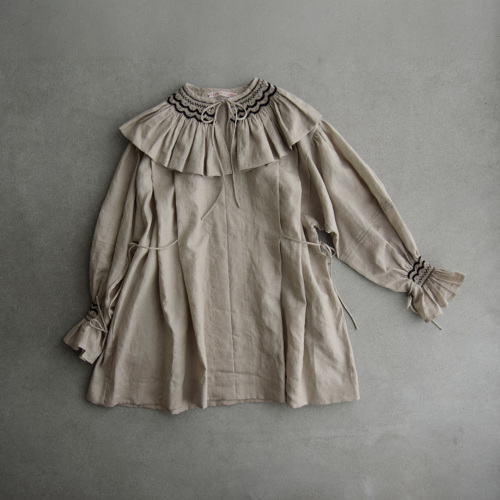 TOWAVASE トワヴァーズ リネン フリルカラー ブラウス “plier” 31