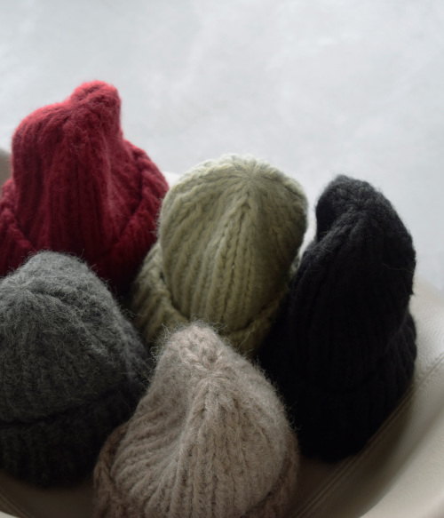 TSUYUMI ツユミ ベイビーアルパカ ミックス ニット帽 3107