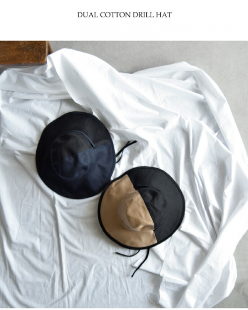 TSUYUMI ツユミ デュアル コットン ドリル ハット 3221 | iroma..aranciato