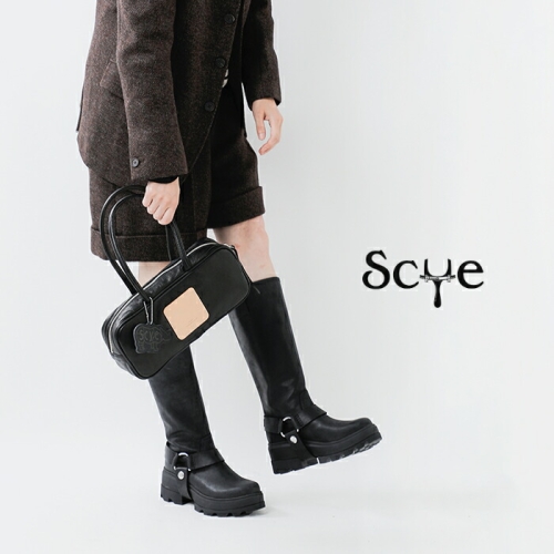 Scye サイ ソフトレザーパファー ミニボストンバッグ “Soft Leather