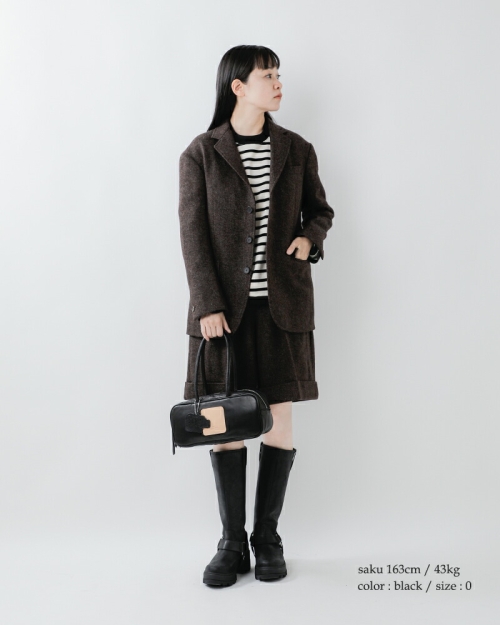 Scye サイ ソフトレザーパファー ミニボストンバッグ “Soft