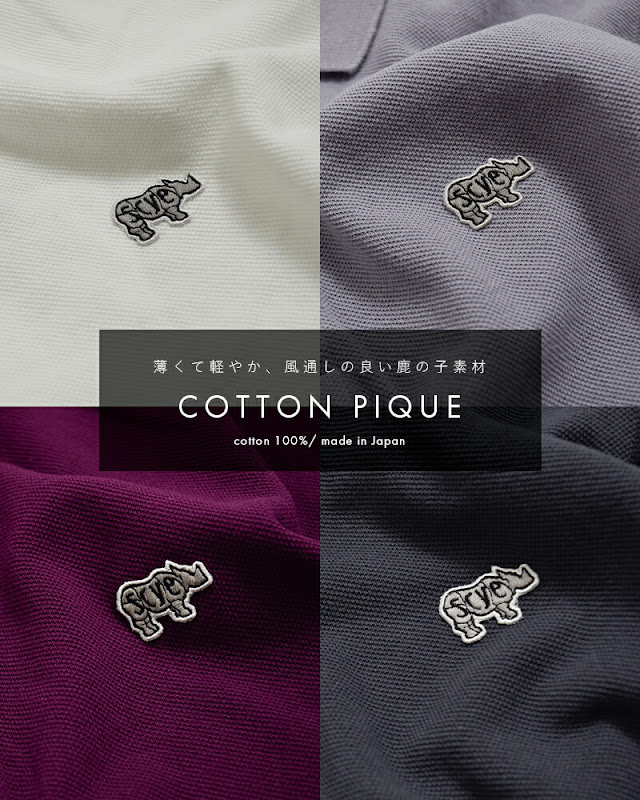 SCYE BASICS サイベーシックス コットン ピケ ポロシャツ Cotton Pique