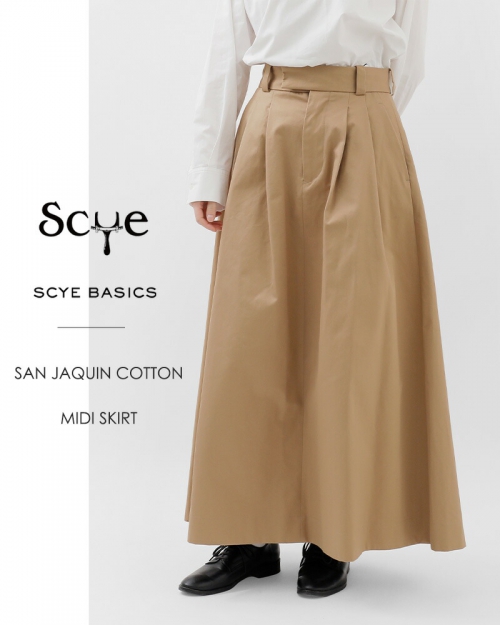 SCYE BASICS サイベーシックス サンホアキン コットン ミディ