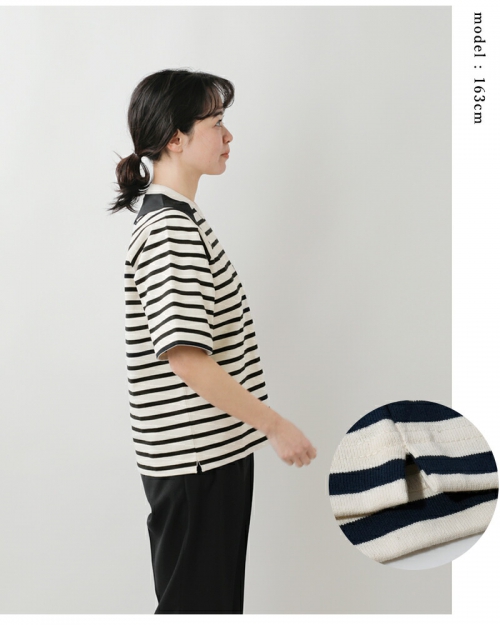 SCYE BASICS サイベーシックス コットン ジャージー ボーダー Tシャツ