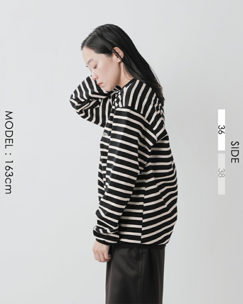 SCYE BASICS サイベーシックス コットン ジャージー ボーダークルーネック Tシャツ “Striped Cotton Jersey Crew  Neck T-Shirt” 5724-23706-mn | iroma..aranciato