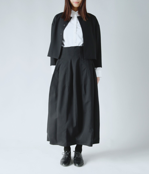 R&D.M.Co- / OLDMAN'S TAILOR TUCK LONG SKIRT アールアンド