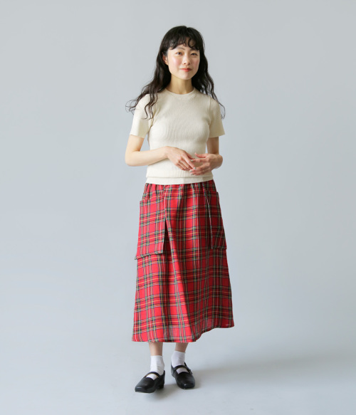 R & D.M.Co- オールドマンズテーラー リブ ニットソー ハーフスリーブ