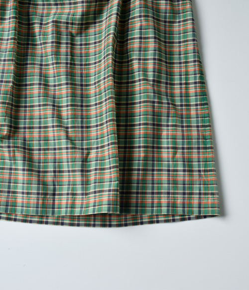 オールドマンズテーラー　チェックスカート R&D.M.Co- オールドマンズテーラー MADRAS CHECK HANGING POCKET